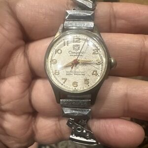 Vintage Conquest Swiss master 26mm Watch Swiss Wind Up Not working Repair Rare